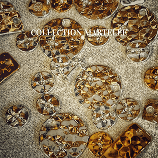 Collection martelée dorée et argentée 