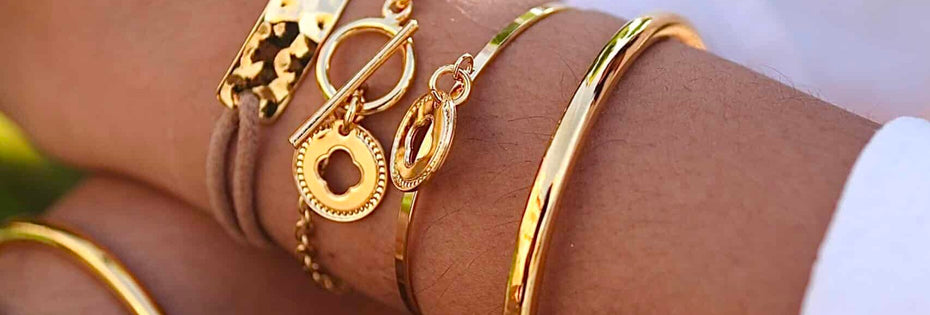 Bijoux dorés Jonc Bracelet Musardise 