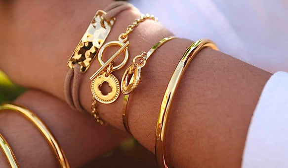 Bijoux dorés Jonc Bracelet Musardise 