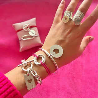 bijoux femme main cordon Musardise Rose 