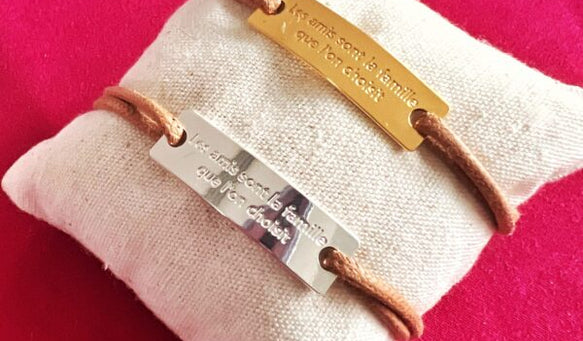 Bracelet amitié Musardise Homme et Femme Argent ou Doré 