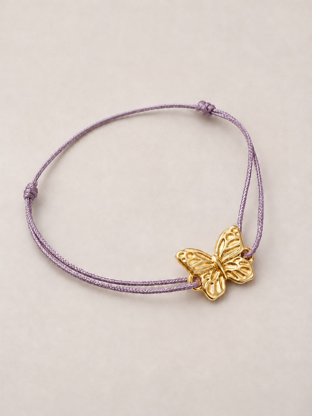 Bracelet papillon doré