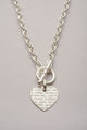 Collier Scarlett pendentif Coeur Je T'aime
