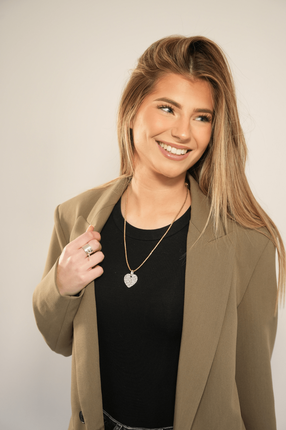 Collier pendentif Je T'aime