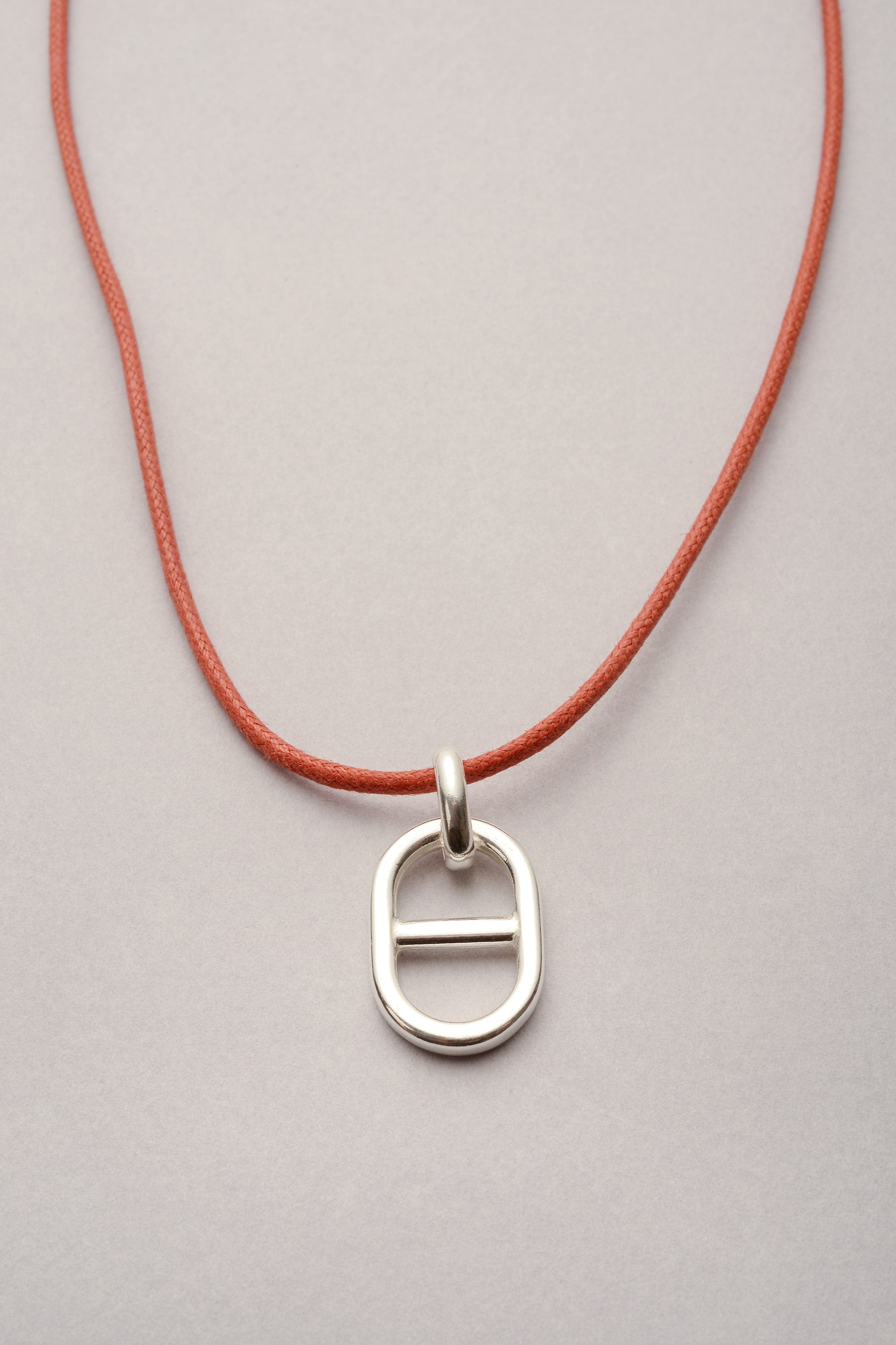 Collier pendentif Maille argenté