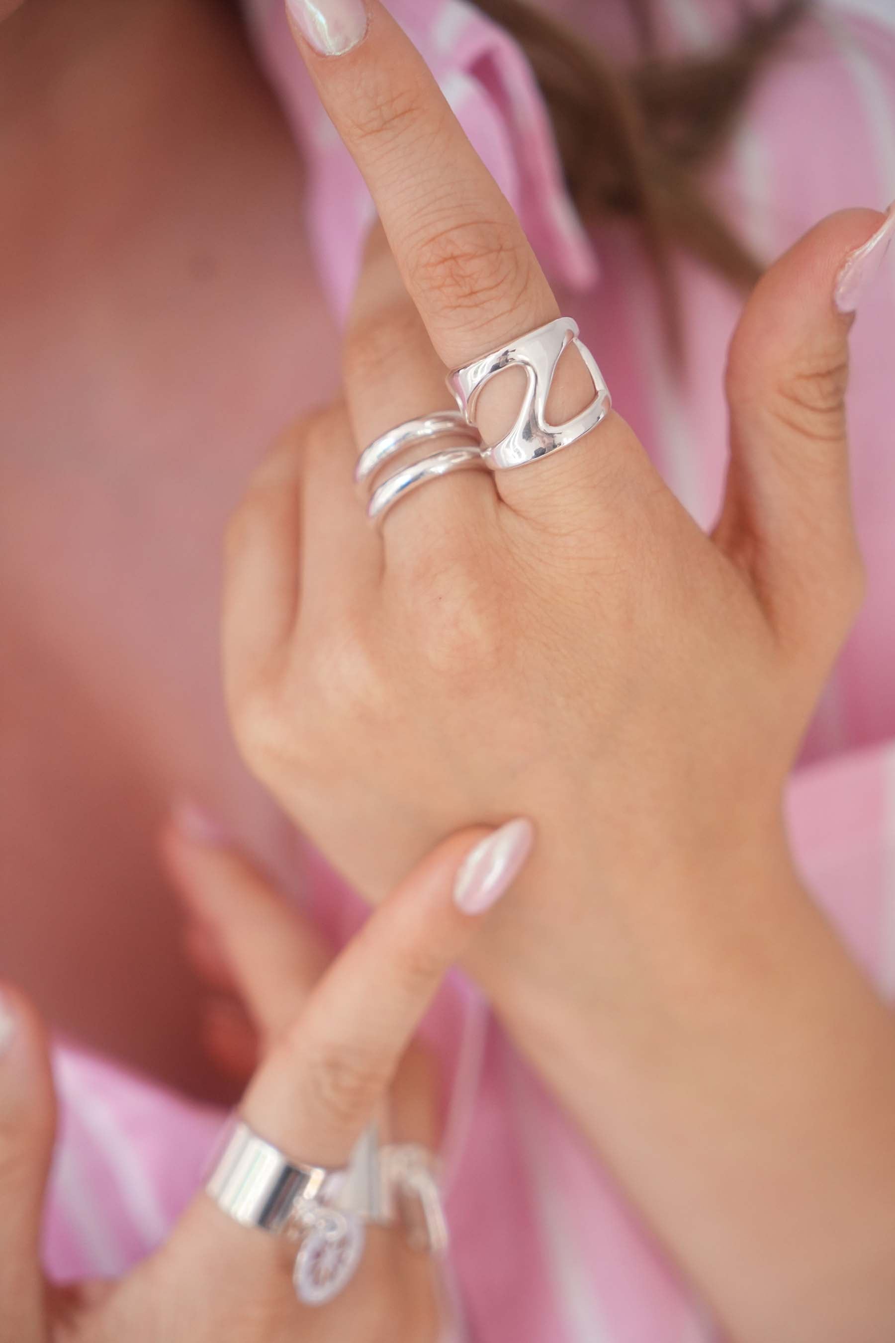 Bague argentée Ava