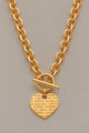 Collier Scarlett Cœur je t’aime doré