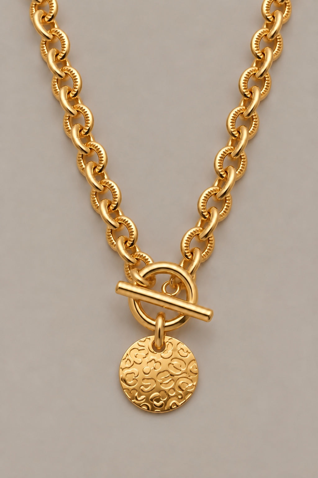 Collier Scarlett léopard doré Musardise