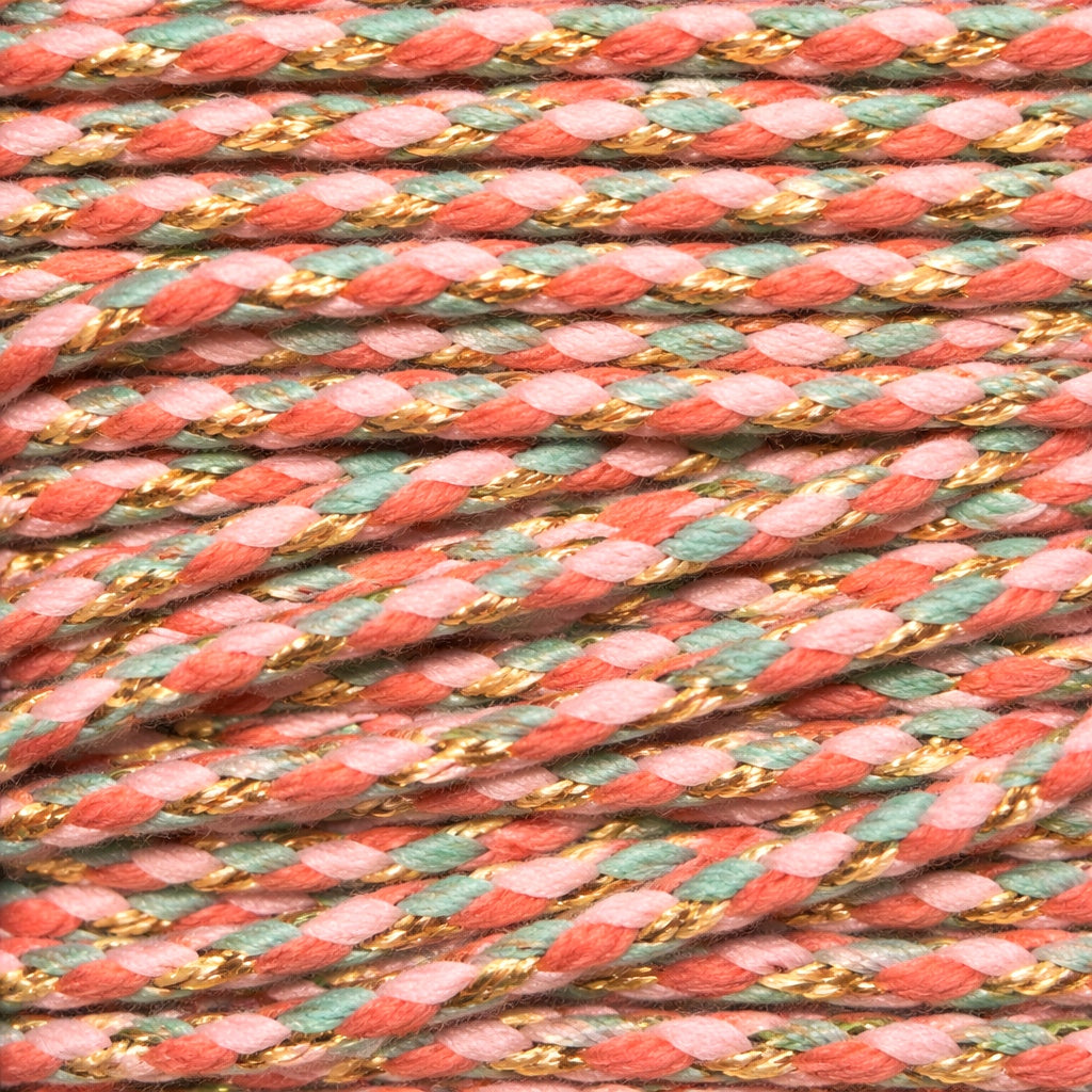 Collier Tressé Coeur Doré