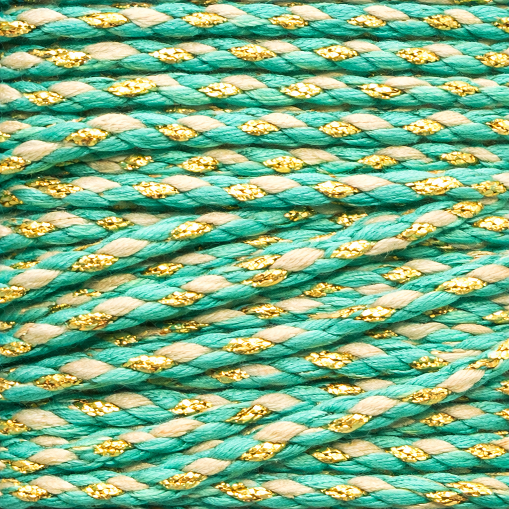 Collier Tressé Coeur Doré